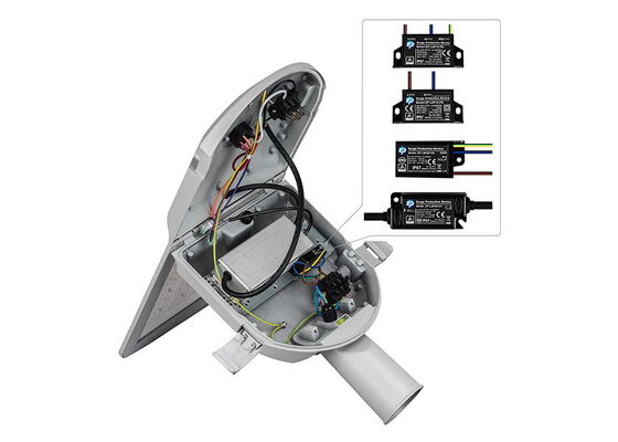 EAGLE GEN4 TUV ENEC ENEC PLUS+ CB CE RoHS Certified 30W LED Street Light 195lm/W With 7 PIN NEMA Socket Shorting Cap and 10KV SPD Tool-free opening and Self-cleaning Design